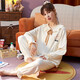 Pajamas for women's spring and autumn long-sleeved cotton set 2025 new student ins style autumn and winter loose home clothes J9923 L
