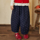 Luson [gekämmte Baumwolle] Little Obao Okids Kinderkleidung Baby Casual Polka Dot Wide -Bein Hosen Frauen 2025 Herbst Girls Straight Hosen