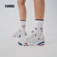 Kswiss [Même style pour le spectacle] Chaussures sportives pour hommes et chaussures pour femmes chaussures à bas à haut décontractées en cuir rétro SI-18 SLAM 8381 9275-202 Asparagus blanc / pur noir et le même style des femmes 37 est petite, recommandée pour prendre une taille plus grande