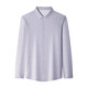 Lilang Sang Silk Shirt Long Sleeve Men's Spring and Autumn New Casual Business High-end Striped Striped Shirt 9901 Red Grid One Size 165/m Recommended 95-120Jin [Jin equals 0.5 kg]