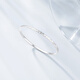 Chao Acer Platinum Crushed Ice PT950 platinum bracelet women's bracelet CNC birthday gift priced at 890 yuan 8.05g diameter about 5.8cm