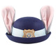 Sombra de sombra de sombra de la mañana Spring Women's Spring New Boinet Cartoon Judy Top Hat Dome Crazy Zootopia Oficial de policía de conejo Hat Judy Versión para adultos (57 cm)