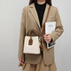 
viney cowhide bucket bag women's bag luxury crossbody bag shoulder bag birthday gift for girlfriend wife [off white] light luxury practical underarm bag high-end fashion brand commuting versatile handbag