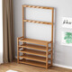 Kexiangtu shoe rack, coat rack, integrated home entrance, large capacity shoe rack, bedroom entrance multi-layer shoe cabinet, original color - four layers, 50cm, thickened bamboo