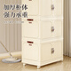 Haoer storage cabinet folding storage box simple wardrobe snack clothes installation-free storage box solid color four layers