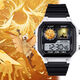 Sky Light Escape Characters Anime Customized Watch Two-dimensional Smart Small Square Electronic Watch Men and Women's Model Students [Fashion Silver-Electronic Watch] z3883 Light Escape Super Value Gift Pack (Extra Long Battery + Gift Box Packaging)