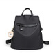 Ehangy bag women's backpack 2025 new commuter travel canvas large capacity schoolbag Valentine's Day gift for girlfriend black (gift box packaging/written greeting card)