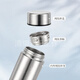 Eatkm Light Luxury Marke Pure Titanium Thermos Cup Herren -Doppelschicht Titan Tasse Tee Wasser Trennung gedünstetes Tassen Tasse Geschenk Wasser Titan Sternsanaler Gletscher Silber 450ml