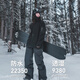 
AWKA snowboard pants for women men's windproof and waterproof 3L ski suits trousers cotton warm ski suits trousers black BZK27 M