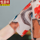 Hengyuanxiang (Hyx) Mutter Sommer kurzärmeliges Eiskleid modische großgröße mit mittleren und älteren Frauen locker mit Bauch bedeckender elastischer Blütenrock rot MJL683 3xl [vorgeschlagen 120-135jin [Jin gleich 0,5 kg]]
