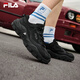 斐乐（FILA）官方掠夺者2男鞋跑步鞋网面鞋老爹鞋运动休闲鞋 黑/锻铁-BF 42
