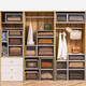 Yonghuan Wardrobe Storage Box Drawer Storage Box Wardrobe Clothing Organizer Plastic Clothes Storage Cabinet Export 3523 Depth 47*Width 35*High 23cm Special Offer One Pack Tea Color