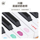 Kakafu Infant Children's Wood's Piano Toys 123 ans de Noël de Noël Musique de Noël des cadeaux adaptés à mars + bébé 25 clés CLÉSIQUE Black Desktop