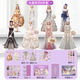 
VTR gifts for children for early childhood education for children children's magnetic dress-up game magic box DIY handmade [magnetic dream princess gift box] 5 ways to play more than 50 princesses [casual daily] 73 items/including dolls + clothing, etc.