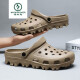Marca de pájaros carpinteros Primavera y verano de alta gama 2025 Nuevas zapatillas de gran tamaño, sandalias de punta, cordones, zapatos de jardín de gran tamaño, DYH9859 White 47