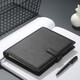 
PAPERBOAT genuine leather notebook handmade loose leaf head layer cowhide notepad business simple high-end office meeting record Our company gift notebook hand account cover can be customized logo [B5] Business black-snap buckle (soft lychee pattern lining cloth)