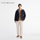 TOMMY HILFIGER25 new spring and summer men's windproof and waterproof casual sports trendy textured wear-resistant hooded jacket navy blue DW5 M (recommended 135-150Jin Jin equals 0.5kg)