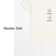 Massimo Dutti neues Saison-Sonderangebot 2025 Frauenkleidung Urban einfacher Pendlerstil hautfreundlicher purer Baumwollkurzärmel-Polo-Hemd 06805109 Off-White XS (CN 165/84A)