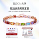 IL&CO Youke Light Luxury S925 Silver Natural Multi-Color Gemstone Bracelet Women's Bracelet Birthday Valentine's Day Gift for Girlfriend