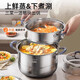 Royalstar three-layer thickened steamer for home use 304 stainless steel steamed fish, steamed buns, induction cooker, gas stove special 304 stainless steel three-layer high arch cover + steaming sheet 34cm