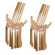 Yinmi (ENRMIIV) Tang style Hanfu rich carved patterns versatile hairpin hair comb comb ancient style shooting style temperament headdress accessories 1 pair Mengxi
