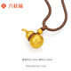 Liuguifu Jewelry Gold Pendant Fortune and Fortune 5D Hard Pure Gold Pendant Necklace Pendant FD0600652 1g