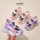 Kulomi Girls Sandals Hohlleuchte Cartoon Schuhe 2024 Sommer Babyschuhe Babypie/T688 Lila 27