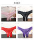 Sexy underwear, real leaking sexy underwear for men, hot and pure hairy double butt men's underwear, sexy transparent thong underwear, pink women's pearl underwear