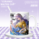 Kyt Swimsuit Phoebe Canterella Zanne Sommer Battle Linkage Peripheraler Precision Becher Wasserbecher Kaffeetasse [weiße Single Tasse] TJ4877 Exquisit [Muk] + Löffel + Tasse Deckel + Coaster