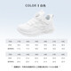 Warrior children's running shoes, sports campus white shoes, versatile casual shoes WZ(CL)-1134 white 34