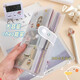 Petit album photo de grande capacité Album commémoratif insert 3 pouces 4 pouces 5 pouces 6 pouces Polaroid Photo Storage Famille Famille Photo Album Train Tick Ticker Card - Transparent Model - 3 pouces 3 Grille avec boucle - 120 Slots de carte - 1 pièce