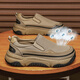 Zapatos para hombres de carpintero Summer 2025 Nuevos productos de ropa de trabajo transpirable zapatos para hombres Trabajo de protección laborista Zapatos de hombres de un pie Men Khaki 42