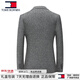 TOME BORNEK high-end wool-containing suit jacket for men in spring and autumn striped casual suit light luxury business slim suit men light gray M [Recommended 100-120Jin [Jin equals 0.5 kg]]