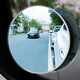 Koolife Car Heckansicht Spiegel kleiner runder Mirror-Umkehrspiegel kleiner runder Spiegel 360 Grad hochauflösbar verstellbarer Weitwinkelspiegel grenzenloser HD-Weißer Spiegelanpassung