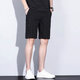 Hailan Home's brand summer thin shorts men's casual suit pants plaid striped five-point pants Korean style trend 629-653 Black M