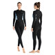 VVIR EER adult swimsuit sun protection quick-drying women's men's thin surfing suit one-piece jellyfish suit wetsuit snorkeling professional suit 069 men's black back-open sun protection swimsuit XL