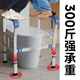 raogi朗娇德国卫生间马桶扶手老人安全起身辅助神器免打孔防滑拐杖侧翻 【KS826灰】马桶扶手
