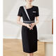 HKZN counter high-end beautician dress work clothes female temperament goddess Fan sells skirt jewelry store gold store black 9885 S