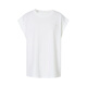 Ainos essi [mismo estilo en el centro comercial] 2025 Summer Nuevo producto Simple versátil y moderno Camiseta sin mangas sin mangas para mujeres 40516155 White M