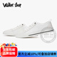 Walker Shop帆布鞋男夏季镂空小白鞋男潮流百搭休闲透气网面板鞋男士网鞋子男 白色 41