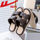 Huili Sandals Men's Summer Outsing Wear Trivers для управления дышащими летними анти скольжением и устойчивыми к износостойкой мужской случайной пляжной сандалиях 3880-1 (коричневый) размер 41 (размер небольшой и рекомендуется взять больший размер)