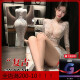 Man Yan Gift Condom Ropa interior sexy sin despegar el Secretario de encaje Pajamas Seduction Uniforme Battle Traje 9766 Sitio web oficial White [Slace Slit Long Falda] Un tamaño [Peso sugerido 80-120 Jin [Jin equivale a 0.5 kg]]]