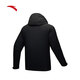 Anta Earth Shell Schock Kleidung gewebt und Vlies Kapuzenmänner und Frauen gleicher Jacke Spring Outdoor wasserdichte atmungsaktive Wanderung Basic Black-3 m (männlich 170)