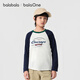 Balabala children's clothing children's long-sleeved T-shirt 2025 autumn boys and girls raglan sleeve quick-drying top 208325100208