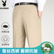 Playboy (PLAYBOY) high-end trousers 2025 summer thin style, non-scalding, anti-wrinkle loose high waist deep-fashion dad casual pants fashion trend 9905# elegant gray (summer thin style) hangs smooth 29 2 feet 2 waist circumference