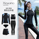 Luluo children's swimming ring anti-flip float split swimsuit for women professional diving suit body quick dry long sleeve trousers large size snorkeling 9906 women's five-piece set 2XL