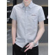 Yianta Snow Anta 2025 Summer Silk Camiseta informal de los hombres Versátiles versátiles de moda de moda caliente Hands Handsome Shirt Men 854 Khaki 4xl 165-180Jin [Jin iguala 0.5 kg]