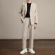 Zhenweis Высококачественные брюки для блейзеров. Костюма Blazer Blazer Sust Spring и осенняя свободная драпировка мода Красивая костюм Черный костюм L [Рекомендуется 125-140JIN [Джин равняется 0,5 кг]]]