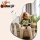Chuangjingyi chooses children's guitar toys ukulele diy mosaic children's handmade materials bag kindergarten paste light phantom 21 inches