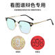 Gafas ciegas rojas y verdes para imágenes de inspección para colores de color ciego de color especial Gafas débiles para una resolución de conducción oculta general Mapa Invisible Black and Silver Frame [recubrimiento de doble cara] Parece transparente Luz plana 0 grados [Enviar tela de espejo de la caja de espejo + Tarjeta de prueba]